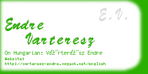 endre varteresz business card